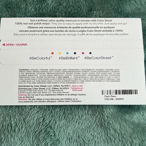 ๐ Color street Overlay Party Paws Overlay!!! Brand new ๐พ ๐ - Picture 2 of 3